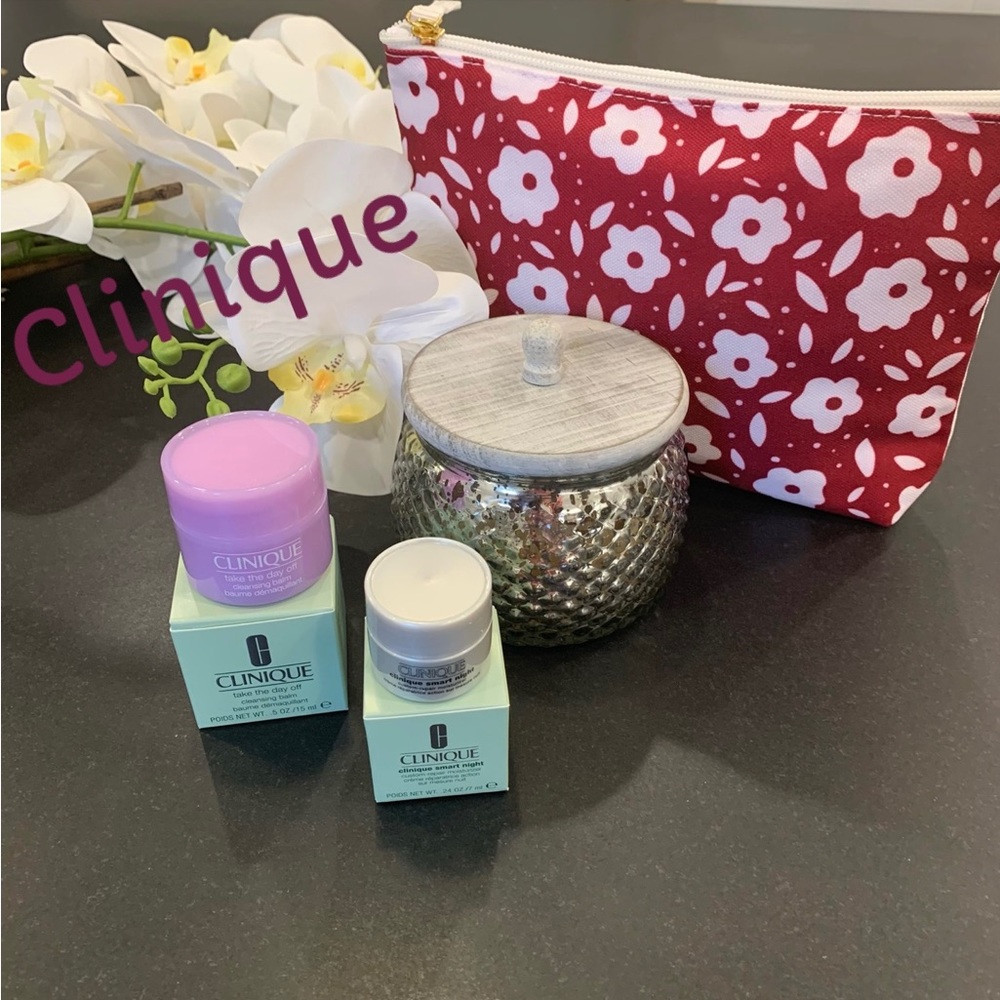 CLINQUE Cleansing Balm & Night Repair Moisturizer + Free Gift 🎁 Make-up Bag
